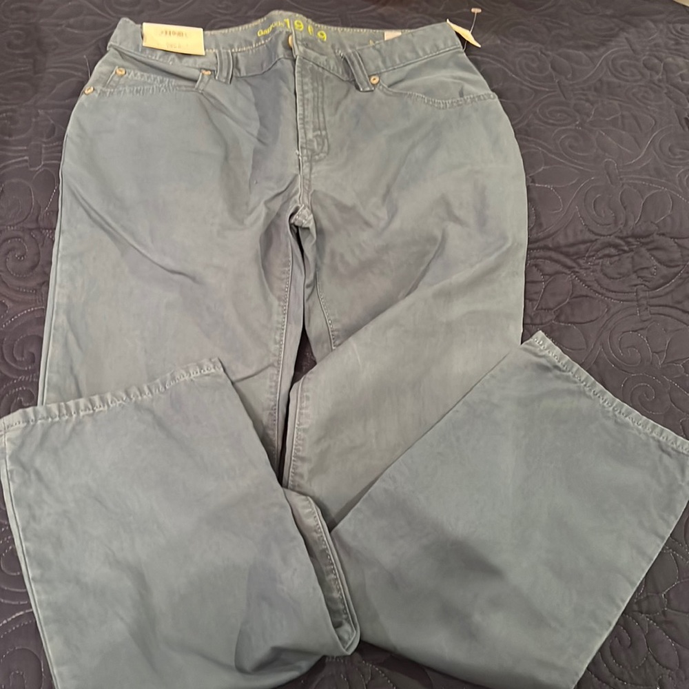 Gap boys blue pant . Straight leg new with tag size 14 .adjustable waists